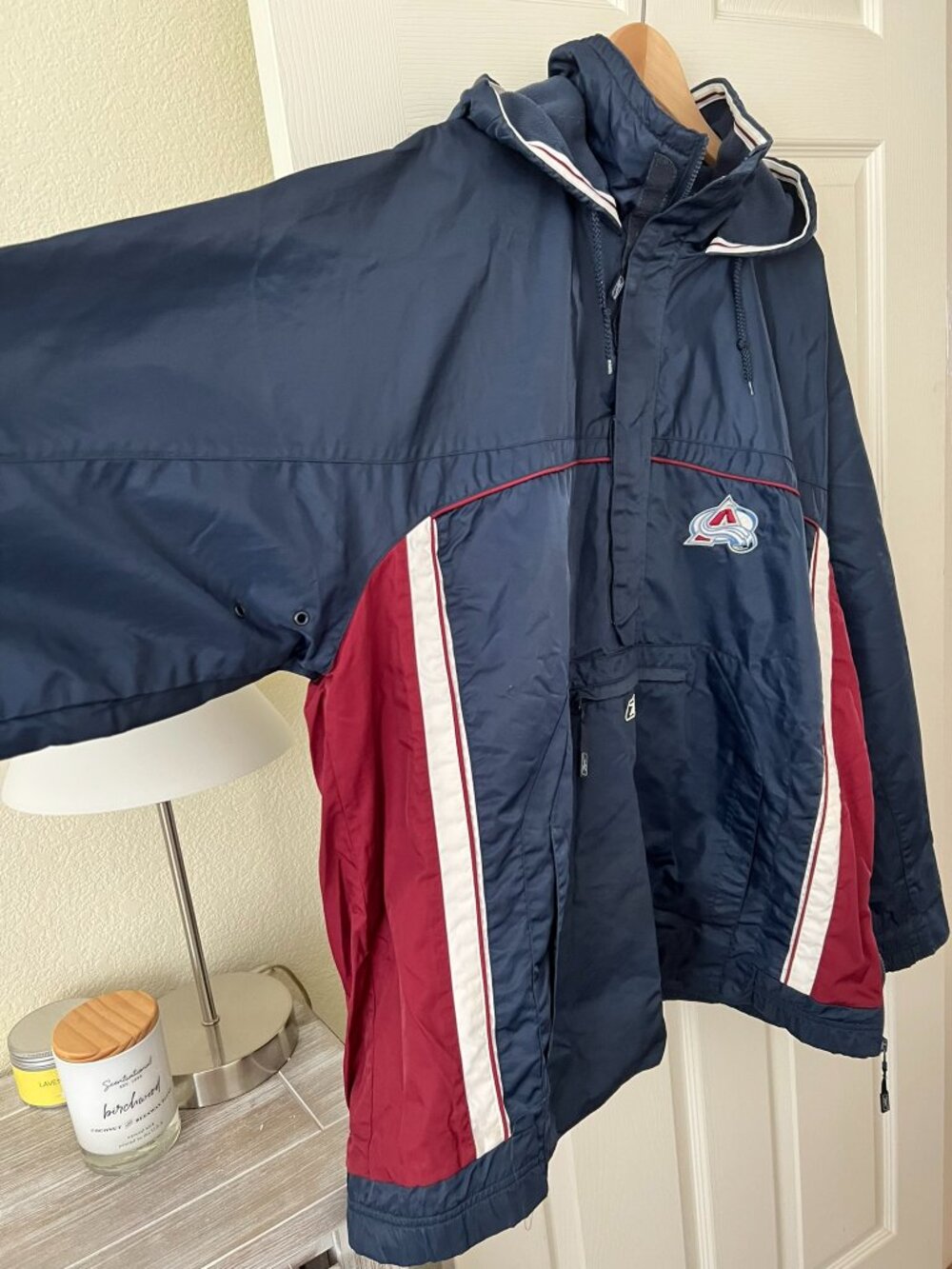 Reebok Colorado Avalanche NHL 1/4 Zip hooded Jacket XXL